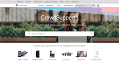 Desktop Screenshot of crowdsupport.telstra.com.au