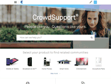 Tablet Screenshot of crowdsupport.telstra.com.au