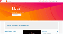 Desktop Screenshot of developer.telstra.com