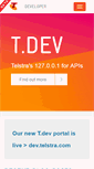 Mobile Screenshot of developer.telstra.com