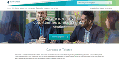 Desktop Screenshot of careers.telstra.com