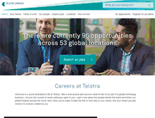 Tablet Screenshot of careers.telstra.com