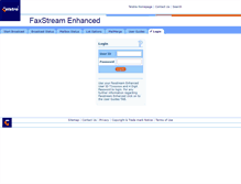 Tablet Screenshot of faxstream.telstra.com